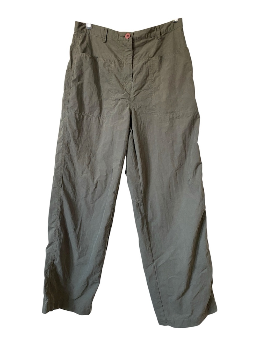 Sandwich Casuals wide-leg cotton pants green washed khaki hue 40 or 10